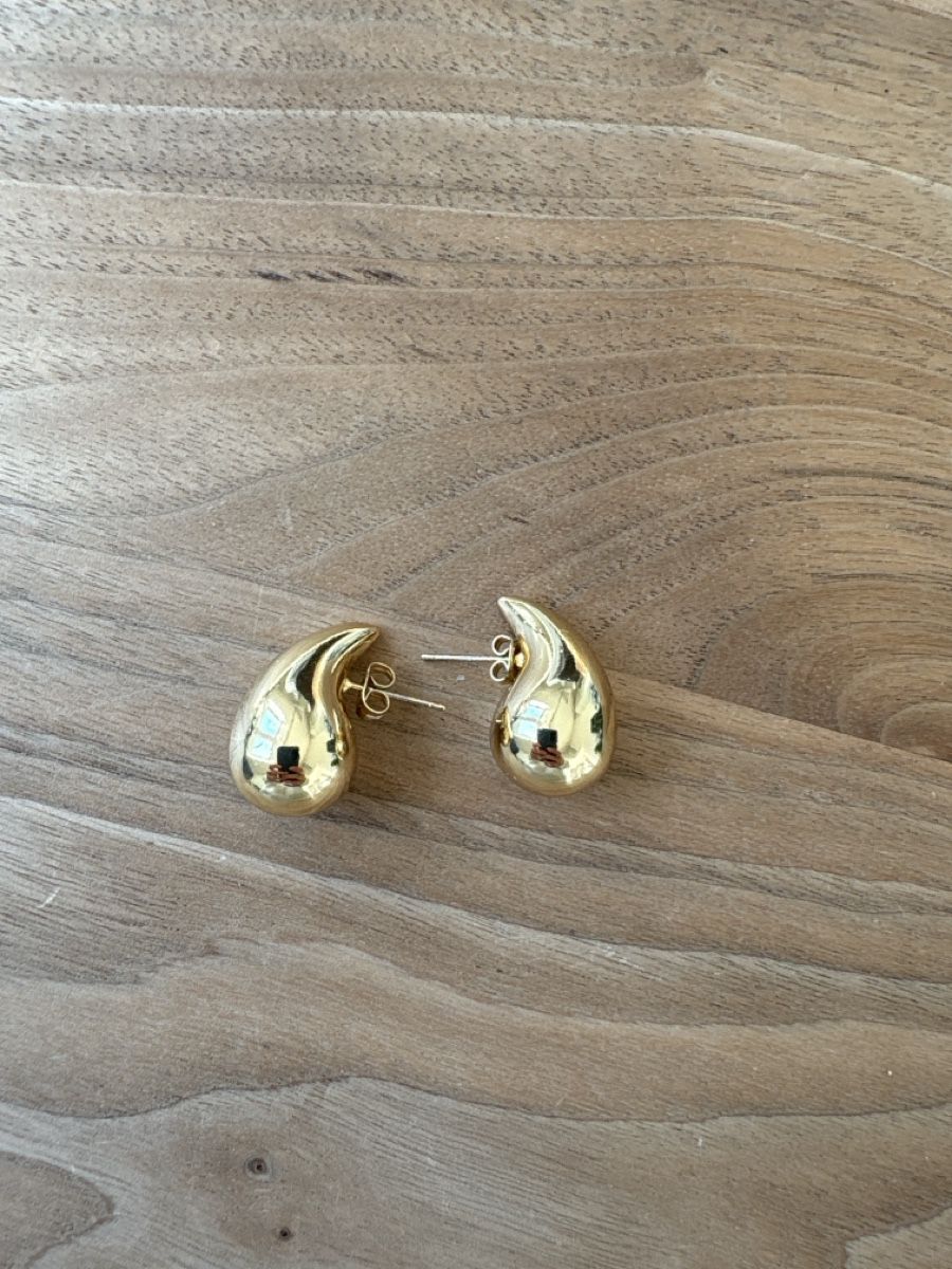 Orecchini pendenti & Orecchini a lobo: Earrings gold tone teardrop shape – Usato da Zürich venduto da Asybb
