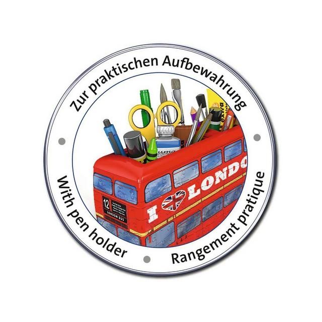 Ravensburger Puzzles: 3D Puzzle London Bus Ravensburger mit Stiftehalter – Gebraucht aus Zuchwil von simge_1907 3
