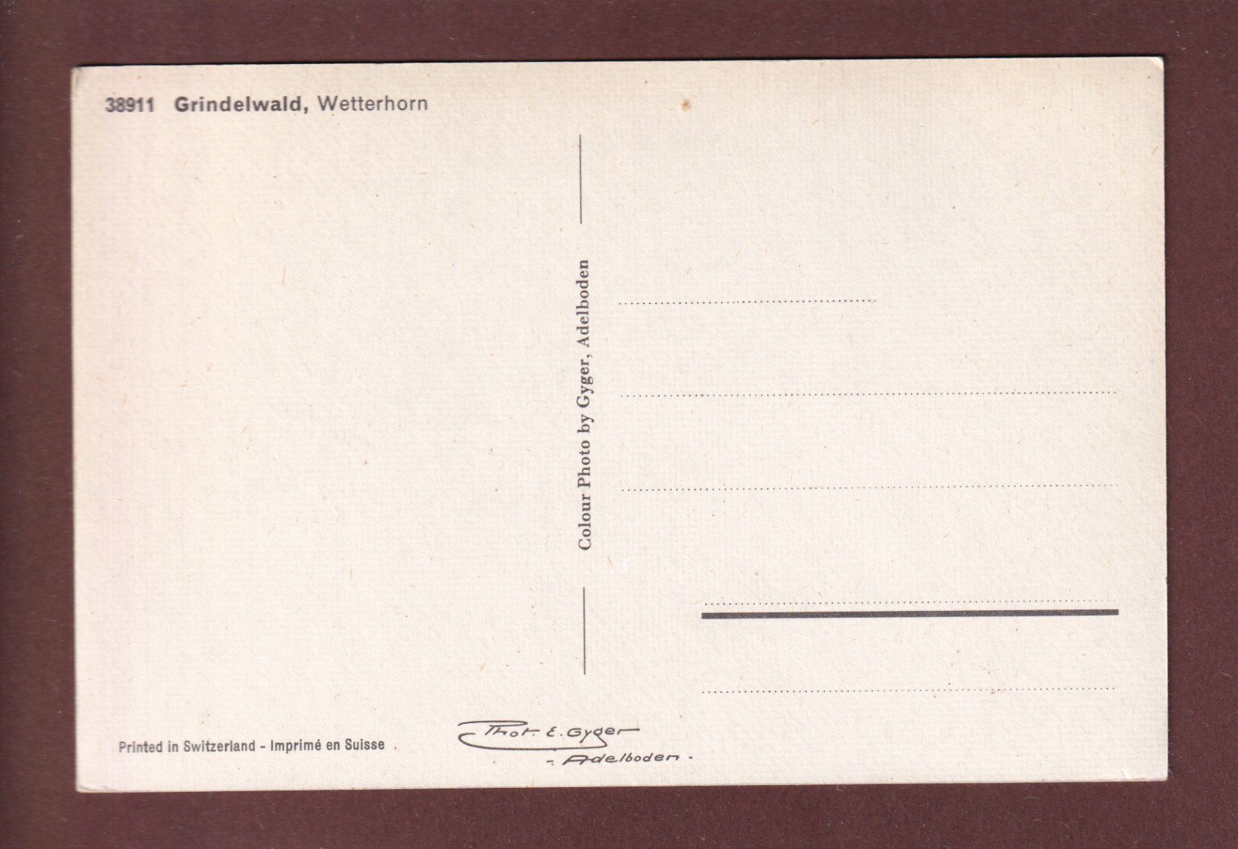 Cartoline postali: GRINDELWALD - Teil mit Hotel Belvedere – Usato da Pully venduto da nicecards 1