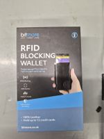 Portefeuille bitmore RFID en cuir noir neuf