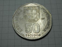 Portugal 50 Escudos, 1989
