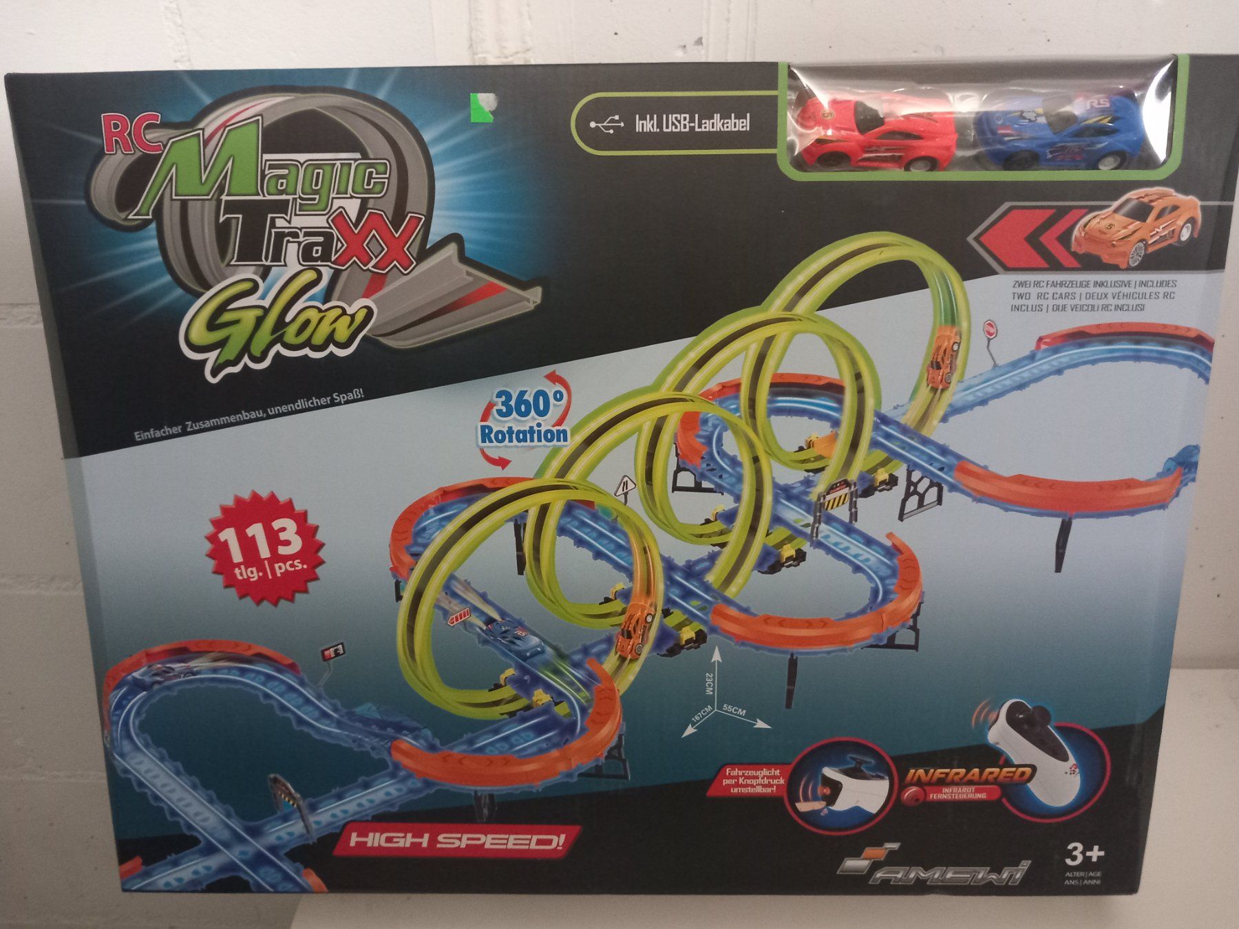 Circuits: Autorennbahn mit LED 3+ – Neuf avec emballage d'origine à Thun par Spielzeug-Sale