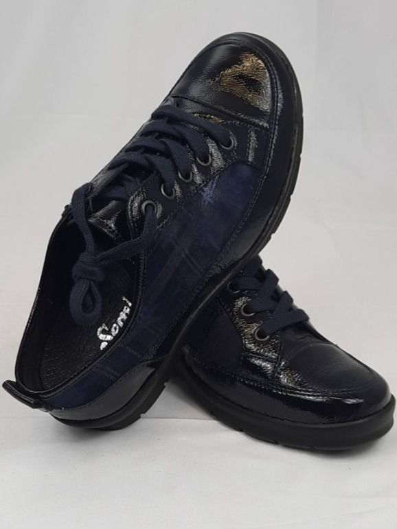 Scarpe da donna: Semler Schnürer Halbschuh Gr. 37 midnightblue Lack/Kilt – Nuovo e nell'imballaggio originale da Seuzach venduto da VT-Collections1 4