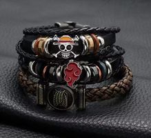 Anime Armbänder Set, Leder, neu, perfekt als Geschenk!