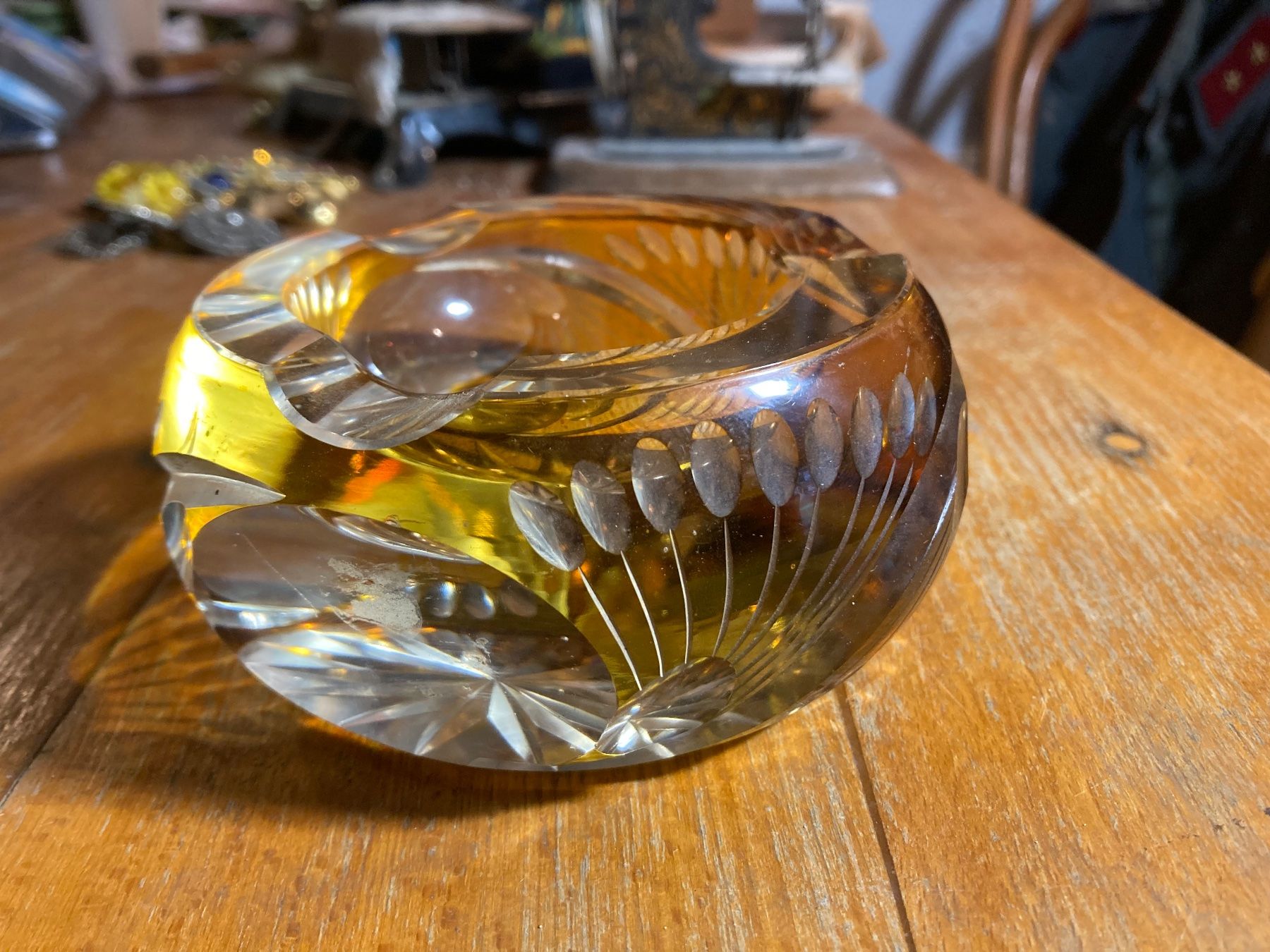 Portacenere: Cendrier vintage jaune Aschenbecher – Usato da St-Cierges venduto da LeRegain 3