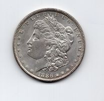 (1356) USA, 1 Dollar 1886, Top stgl