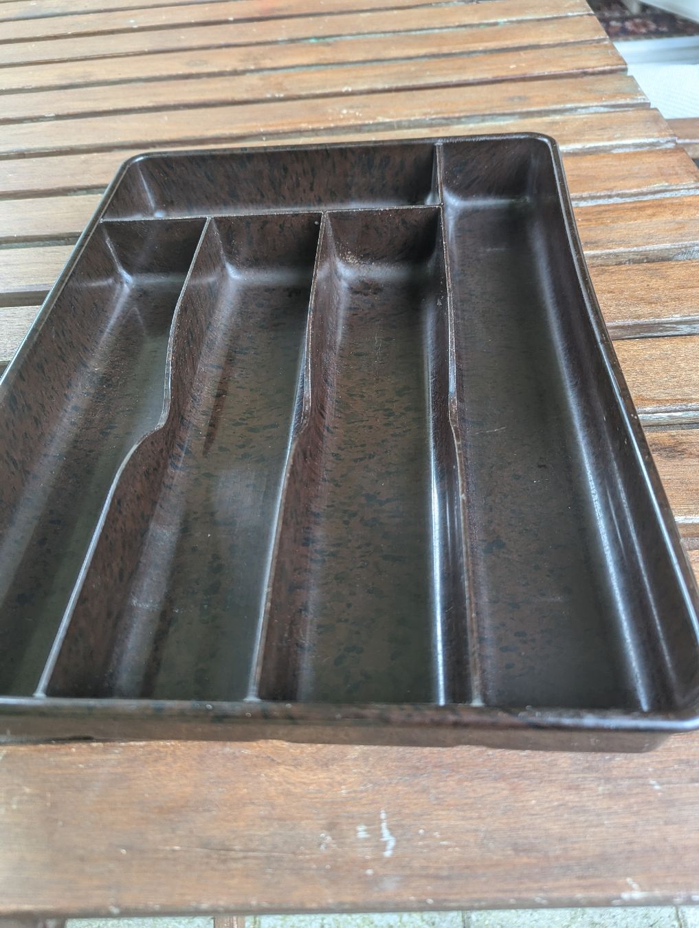 Elettrodomestici da cucina: Vintage Bakelite Brown Kitchen Utensil Tray - Owo – Usato da Erlinsbach SO venduto da Meytalien 1