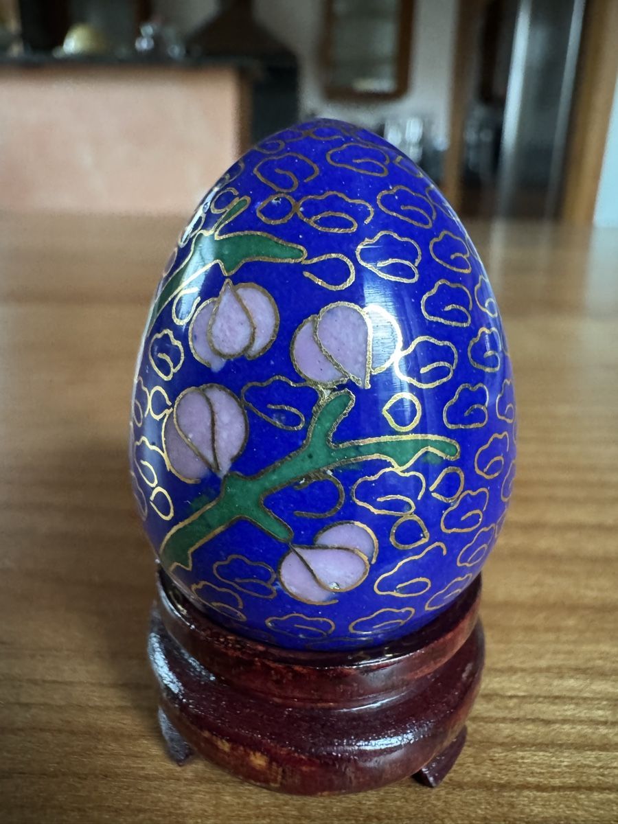 Tutte le decorazioni: Osterei Chinesisch Cloisonné Handgemalt – Usato da Therwil venduto da rowe-spezial 1