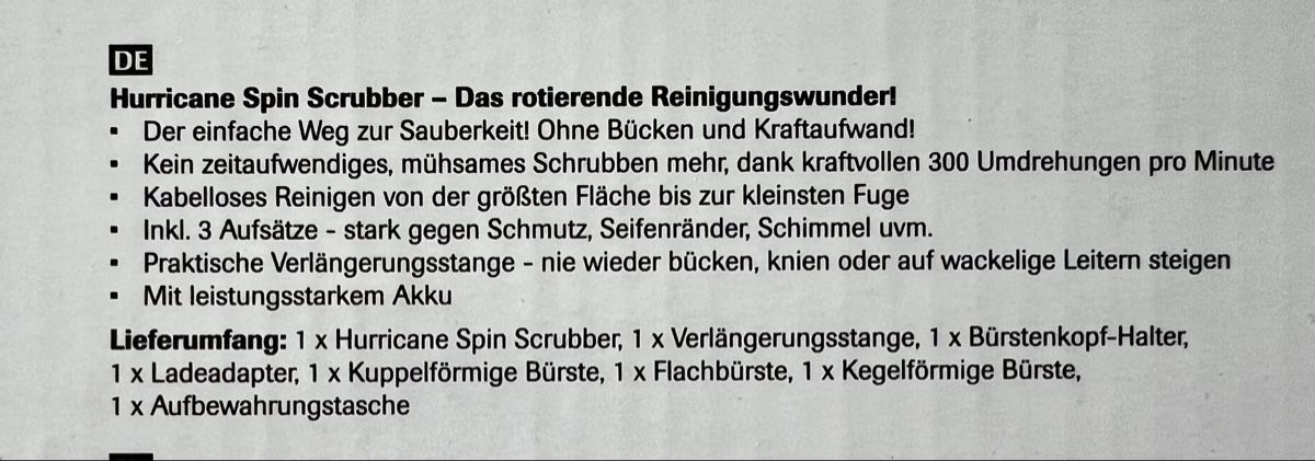 Altro per la casa: Spin Scrubber mit Ersatzbürsten-Set – Usato da Roggliswil venduto da momisch 4