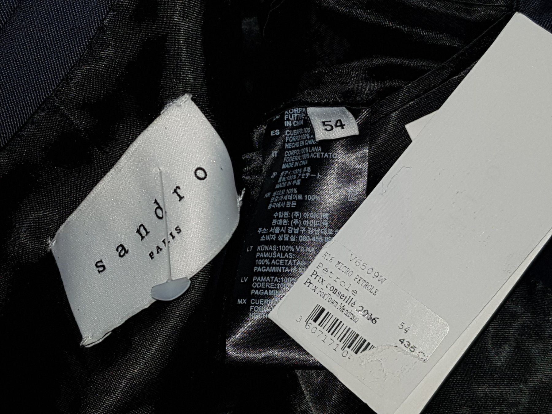 Giacche: Veste SANDRO Taille 54 Neuve CHF 435.-- – Nuovo e nell'imballaggio originale da Cossonay-ville venduto da Super-Price-Quality 9