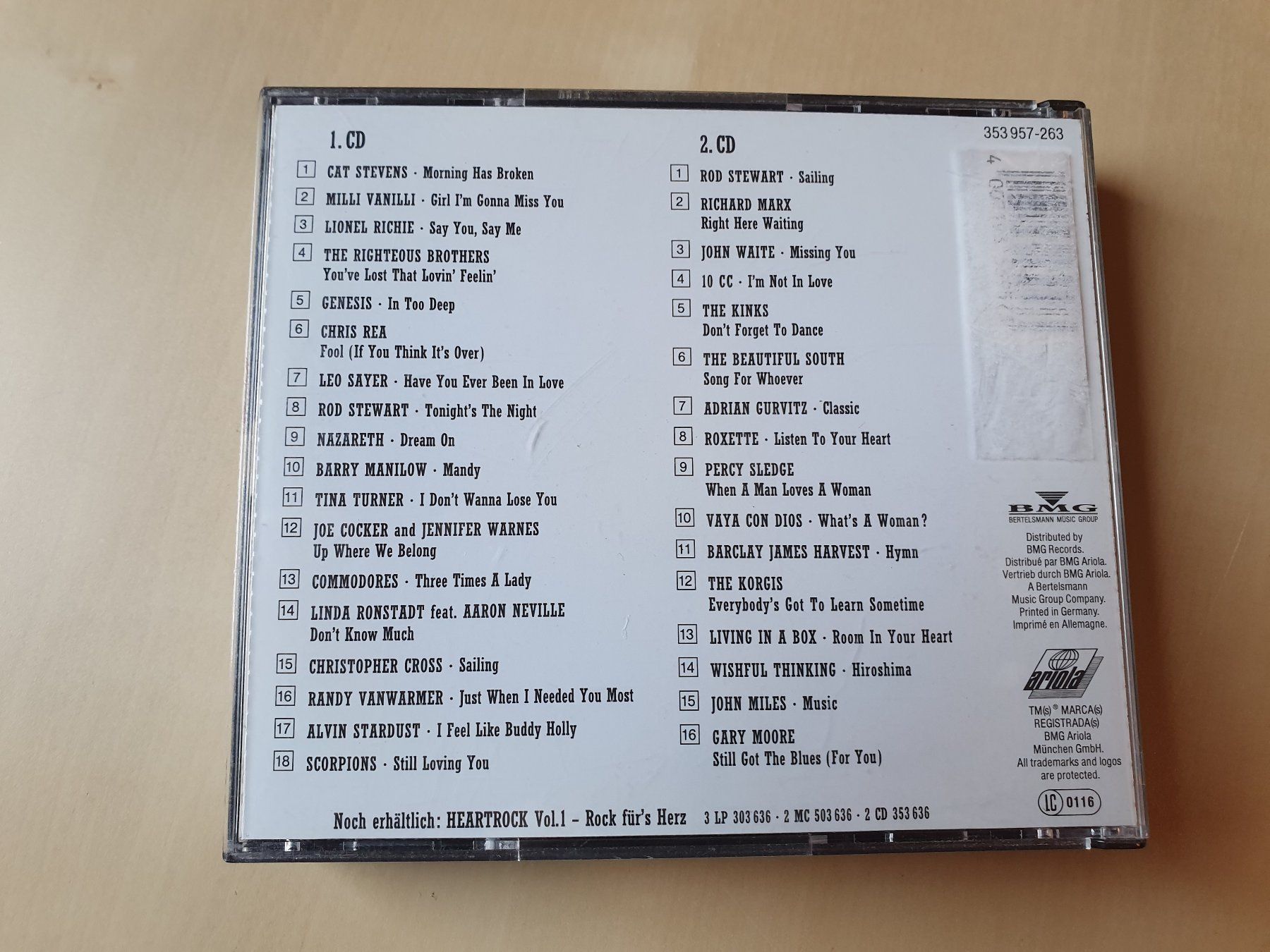 CD: Heart Rock Vol. 2 – Usato da Stansstad venduto da collectorsshop 1