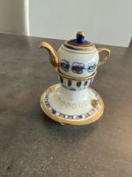 Miniature Teekanne mit Ständer, Dekoartikel