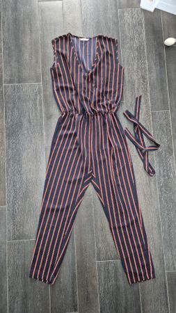 ONLY - Striped Jumpsuit - 34