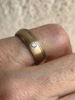 Silberring goldenfarben MARRIAGE (Gr. 52)
