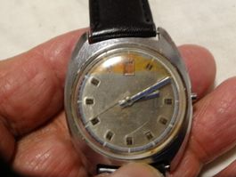 TIMEX  ANTIK HEREN UHR,AUTOMATIC-DATE.KRONE PROBLEM-NO WORK