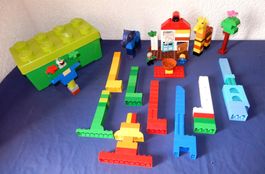 Lego-DUPLO Box mit 135 Teile, Steine, Platten, Figuren