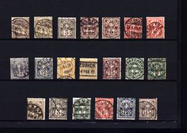 Kreuz + Wertziffern inkl. Nr. 80-85 (AX591)
