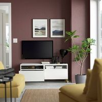 TV-Board/TV-BankHochglanz 120 cm, inkl. Wandaufhängung