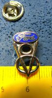 FORD V8 CUTOUT SCHMUCK-PIN ENAMEL SILBRIG KLEIN-FEIN-EDEL