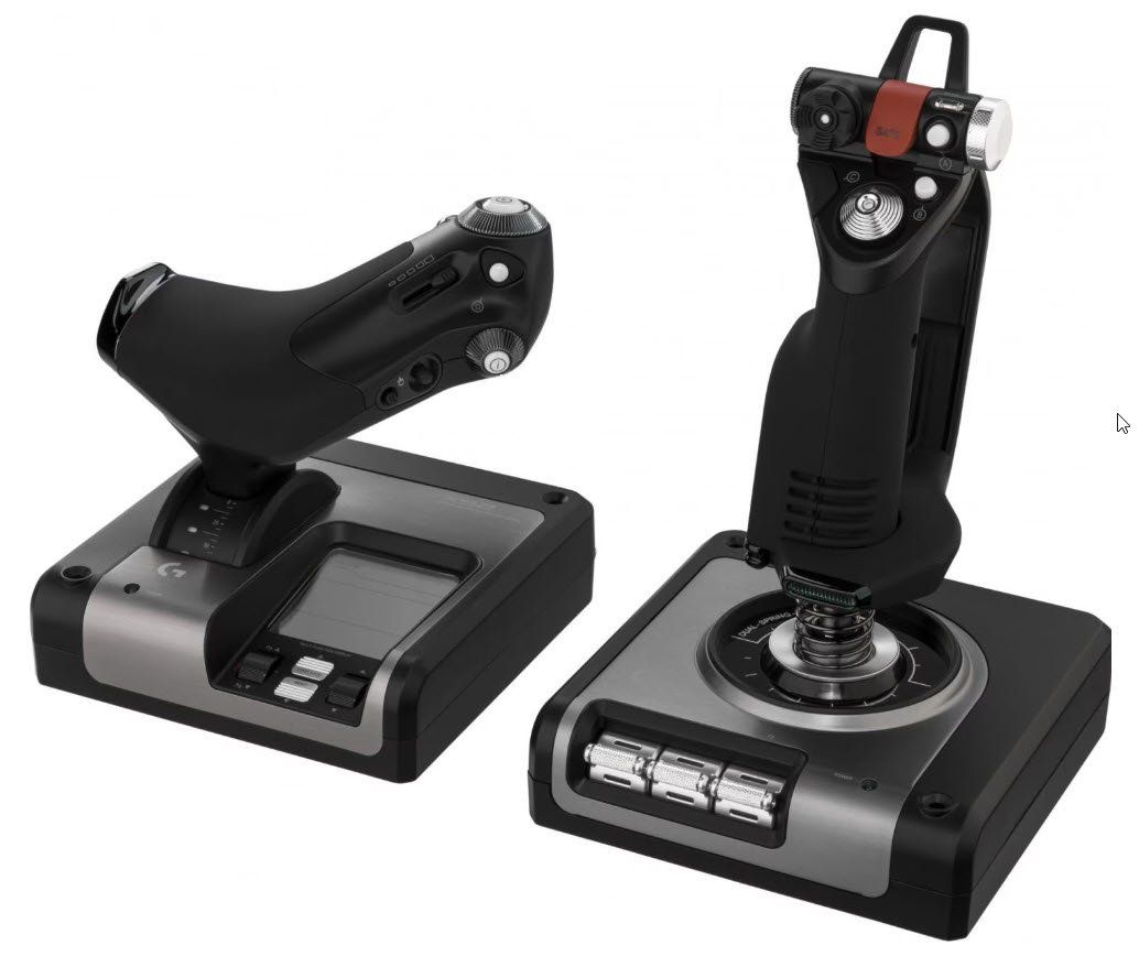 Saitek Controller: Logitech G Saitek X52 Pro Joystick und Trustmaster – Gebraucht aus Unterlunkhofen von