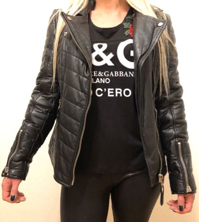 LABY Lederjacke - Style Rocker / Biker, wertig