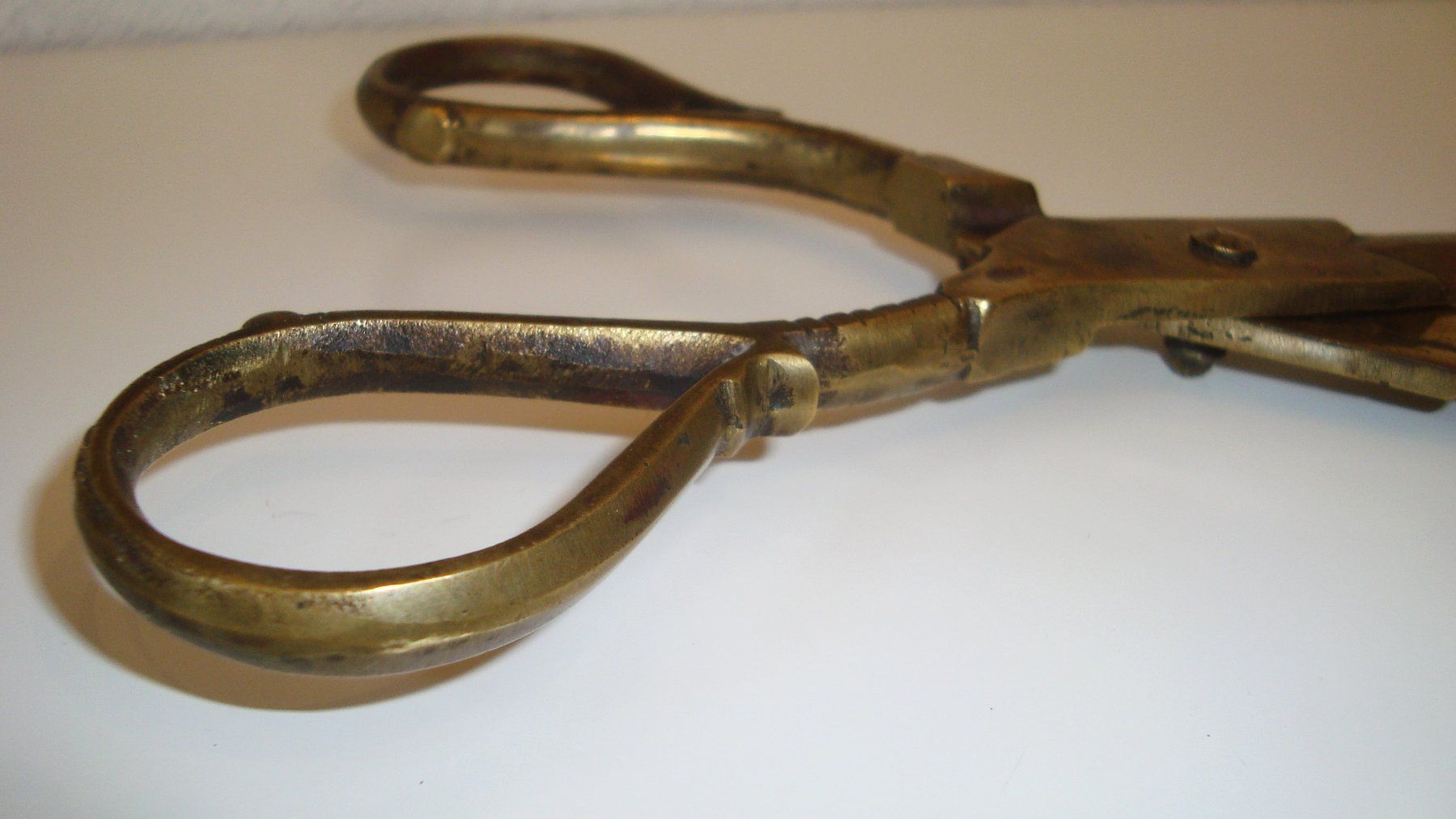 Alle Werkzeuge: sehr grosse, antike Messing - Bronze Schere – Gebraucht aus Oberdorf NW von Lufao 2