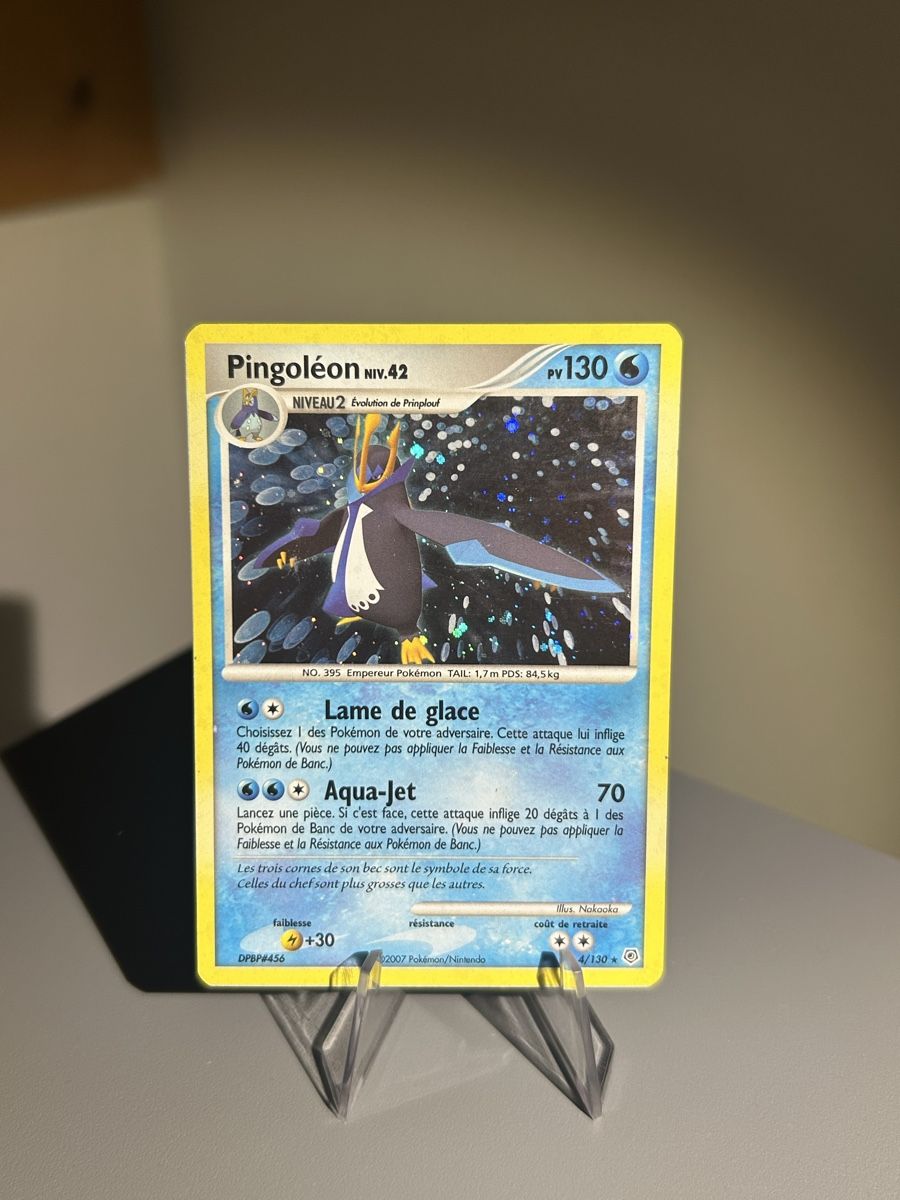 Pokémon Carte collezionabili: Pokemon Pingoléon Holo 4/130 (FR) – Usato da Vuadens venduto da Numispot