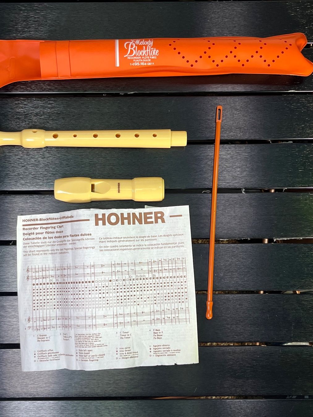 Hohner Strumenti musicali: Hohner Melody Blockflötte, Recorder, 9516 C Sopran – Nuovo e nell'imballaggio originale da Tafers venduto da JP911