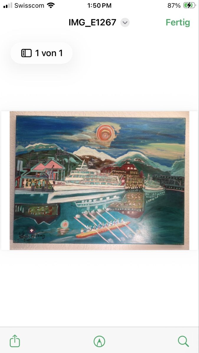 Dipinti: Gemälde Thunersee Interlaken – Nuovo e nell'imballaggio originale da Bern venduto da tar_hm7j