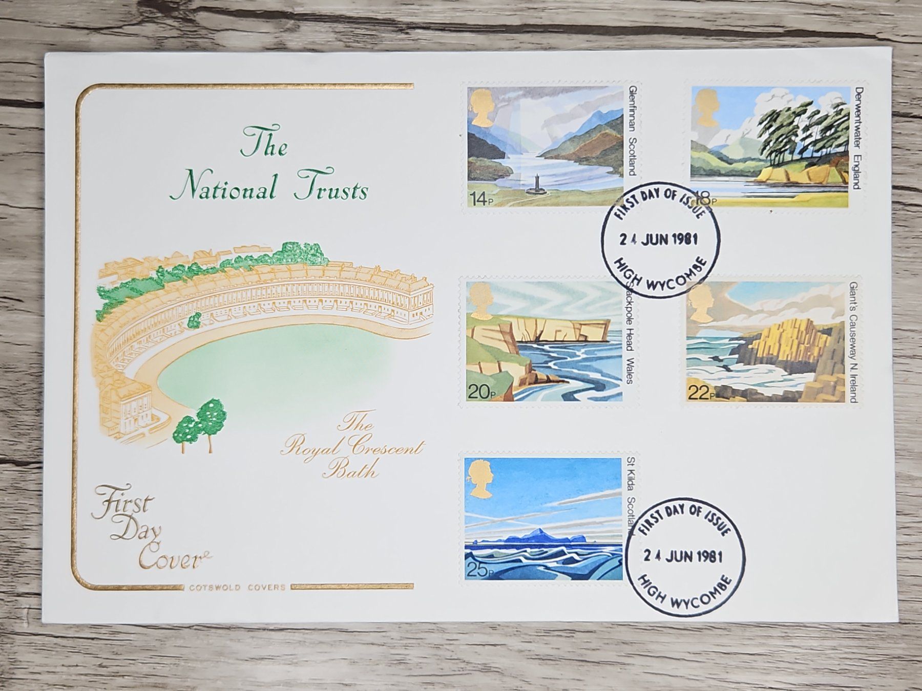 Tutti i francobolli: CL05 Enveloppe + Timbre England 1981 – Usato da Cousset venduto da Patrick_Collections