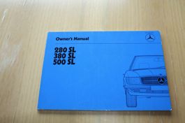 Mercedes-Benz 280SL 380SL 500SL Betriebsanleitung Typ 107