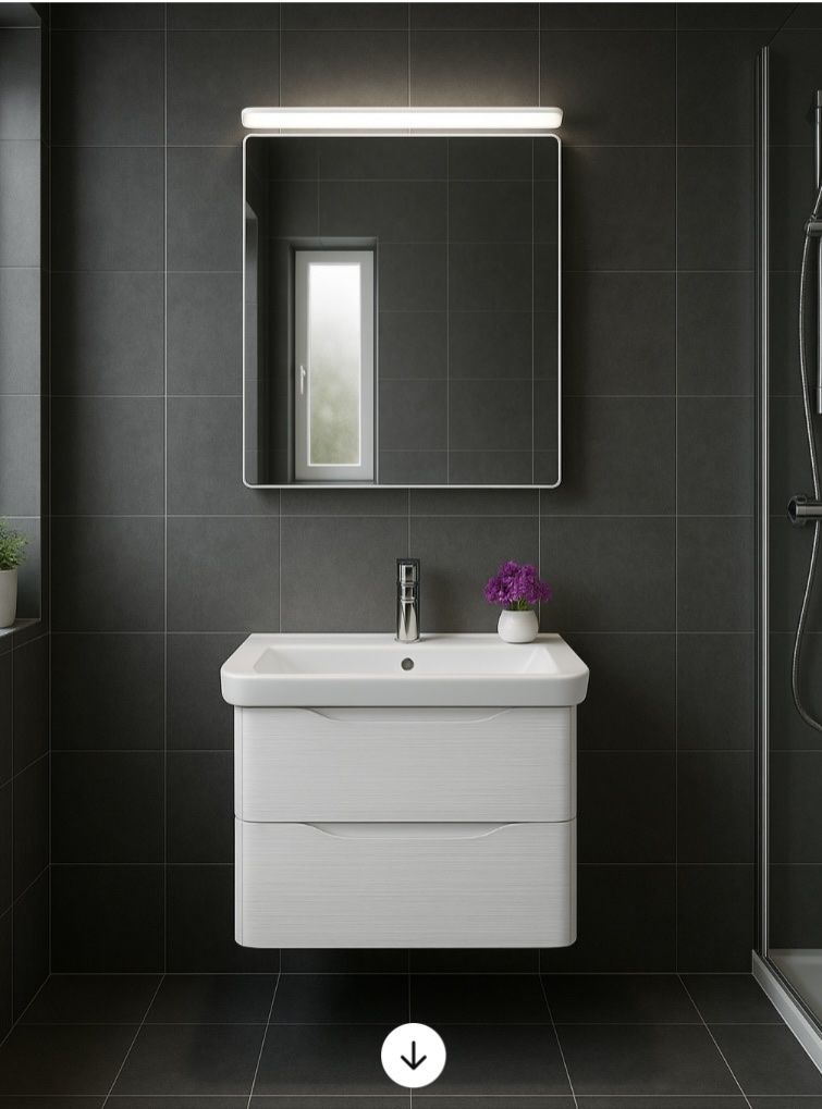 Mobili per bagno: Neues Badmöbel-Set mit Spiegelschrank – Nuovo (secondo la descrizione) da Root venduto da Lavaline