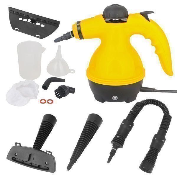 Red Hut Dampfreiniger Handgerät - 3,2 Bar Akku Tragbar Mit 12 Zubehör