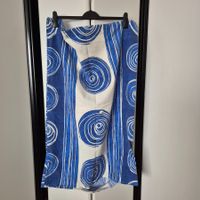 Kissenbezug, blau-weiss gemustert, 64x94 !