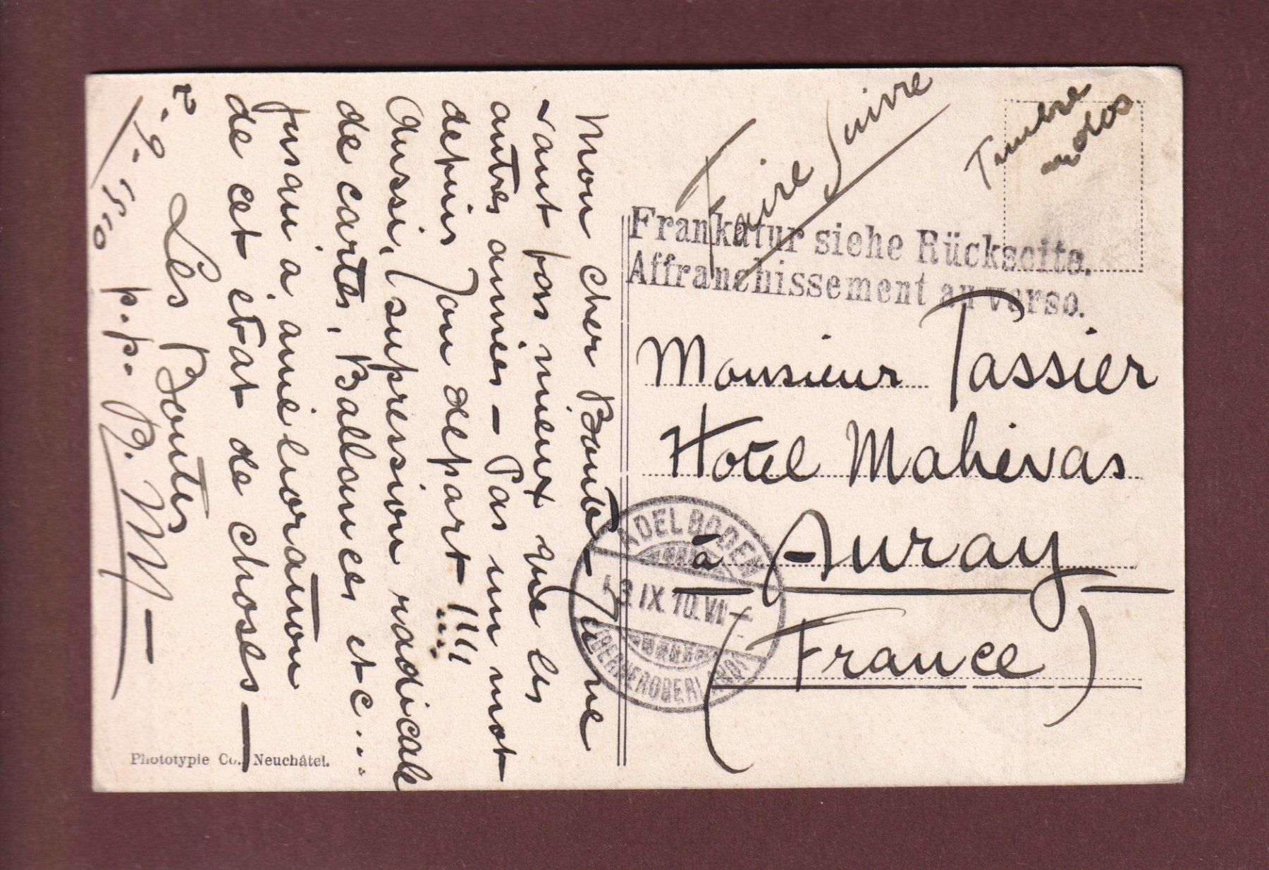 Cartoline postali: ENGSTLIGENALP - Gross Lohner - 1910 – Usato da Pully venduto da nicecards-shop 1
