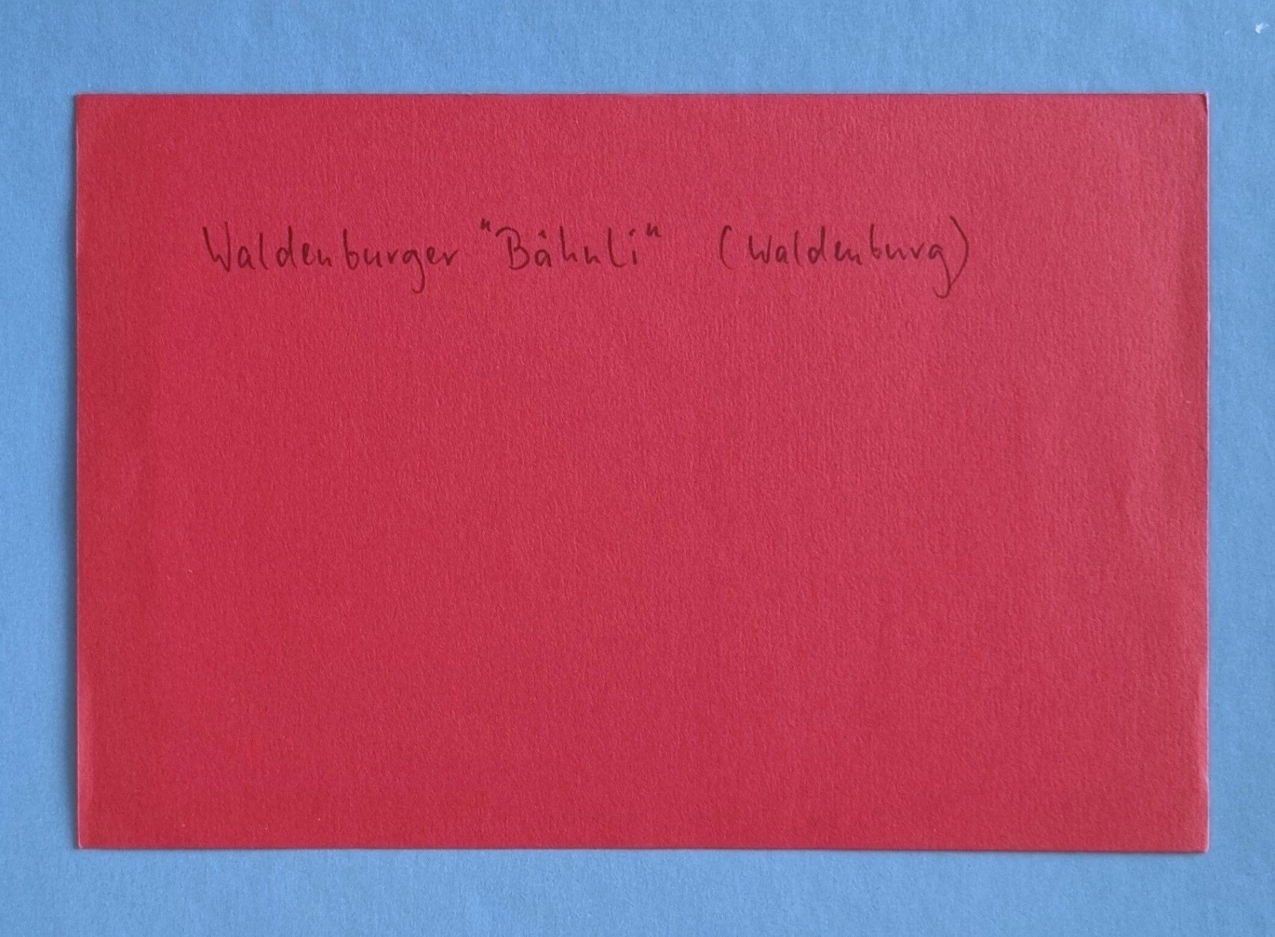 Cartoline postali: Waldenburg - Eisenbahn - Dampflok - Waldenburgerli – Usato da Rothrist venduto da RROENK 1