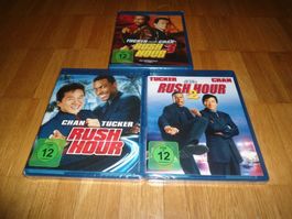 Jackie Chan - Rush Hour 1,2 & 3 - BLU RAY - UNCUT