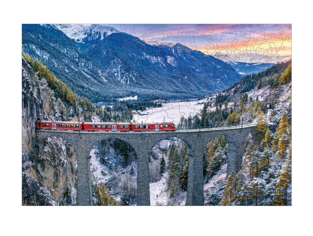 Puzzle: Wooden Puzzle Train – Usato da Tramelan venduto da Bubu1931 1