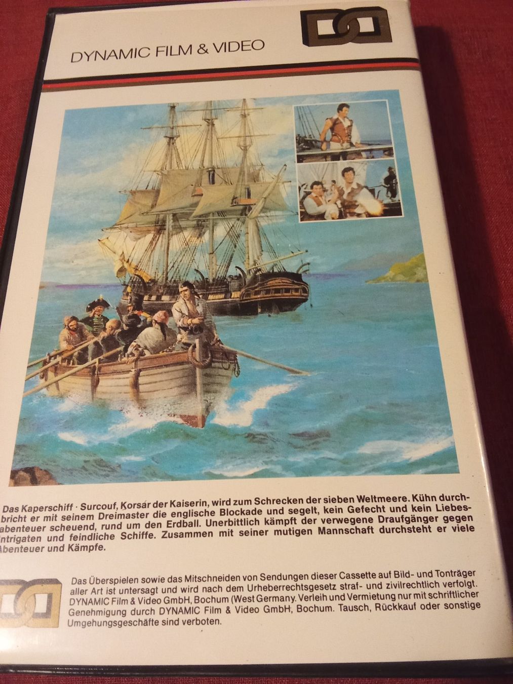 Alle VHS: Das Kaperschiff (F/I/ESP 1966) Dynamic Video VHS 5029 – Gebraucht aus Remetschwil von Hofiii 1