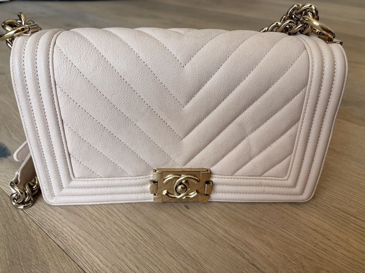 Chanel Borse: Chanel Boy Bag hellrosa Tasche mit Box und Staubbeutel – Usato da Sarmenstorf venduto da Bubelis 6