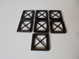 LEGO - DIVERSE - SCHWARZE - ABSPERGITTER