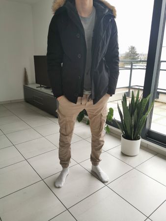 Winterjacke White New York Gr. M warm