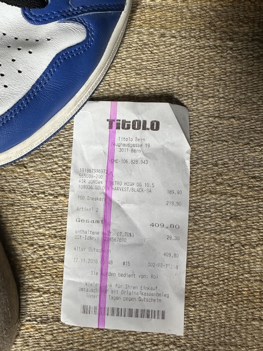 Jordan Scarpe da uomo: Original Jordan 1 Royal Blue EU44.5 – Usato da Villars-Burquin venduto da Iliasso 5
