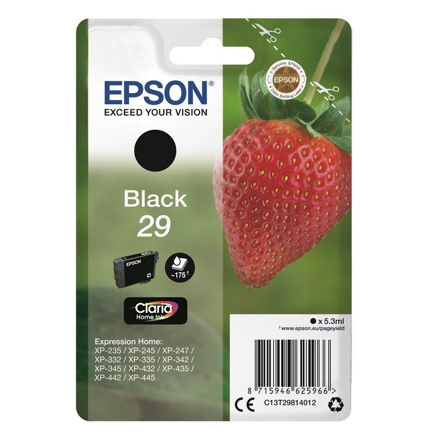 Epson Druckerpatronen & Toner: Epson Expression Home XP-235, XP-355 black Patrone, T2981 – Neu und originalverpackt aus Glattbrugg von copytron