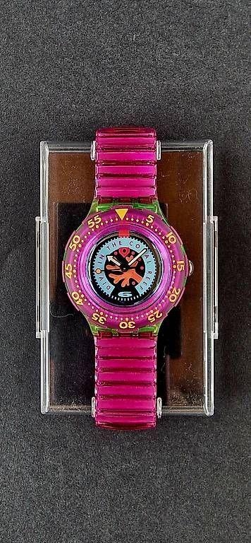 Orologi: Swatch Scuba 200 Cherry Drops SDG102 – Usato da Bassersdorf venduto da Zwoebschi