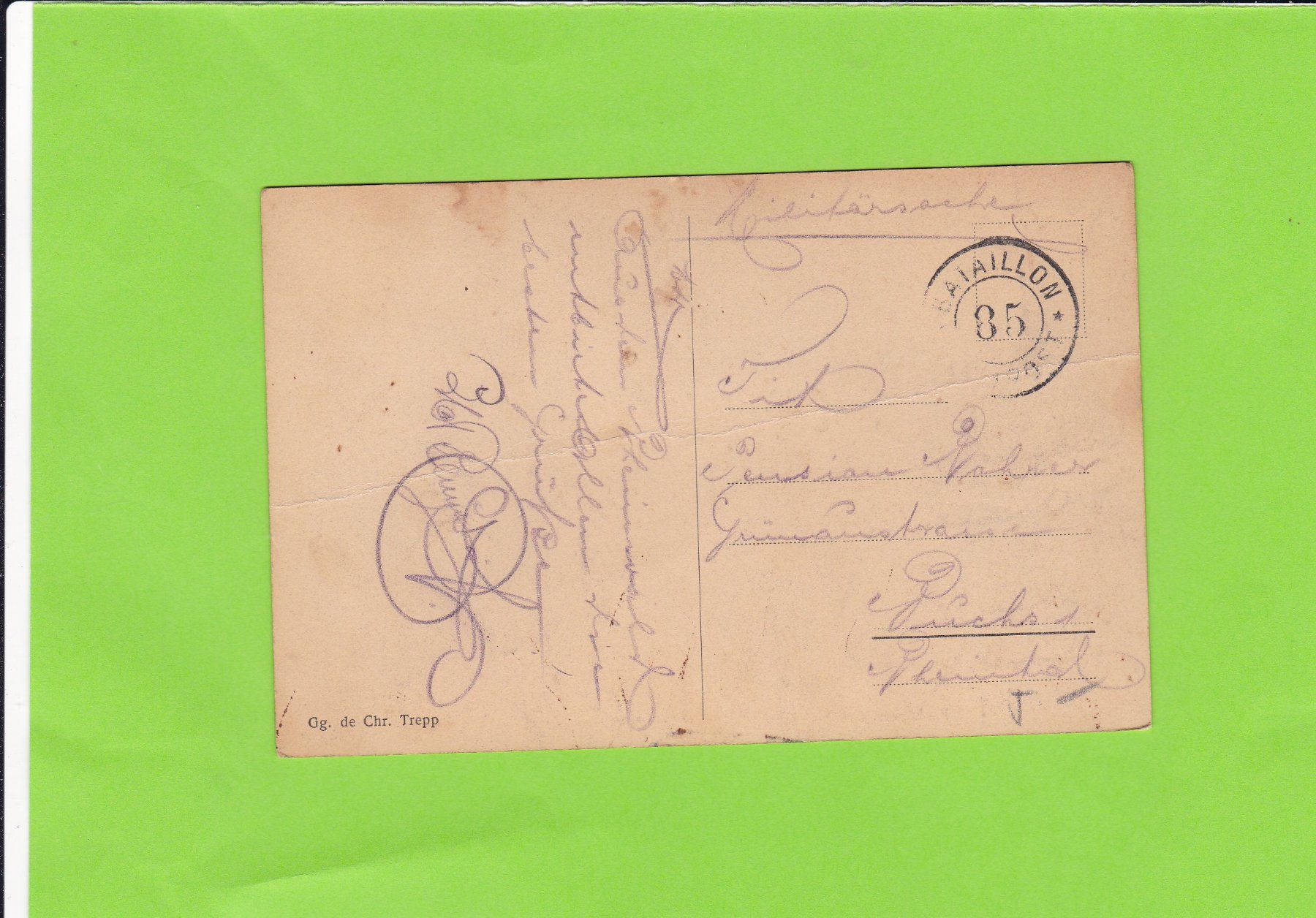 Cartoline postali: Nufenen am Hinterrhein--Feldpost – Usato da St. Peterzell venduto da neckertal 1