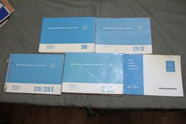 Mercedes-Benz 200, 220 SE, 220, 230, 280 Betriebsanleitung