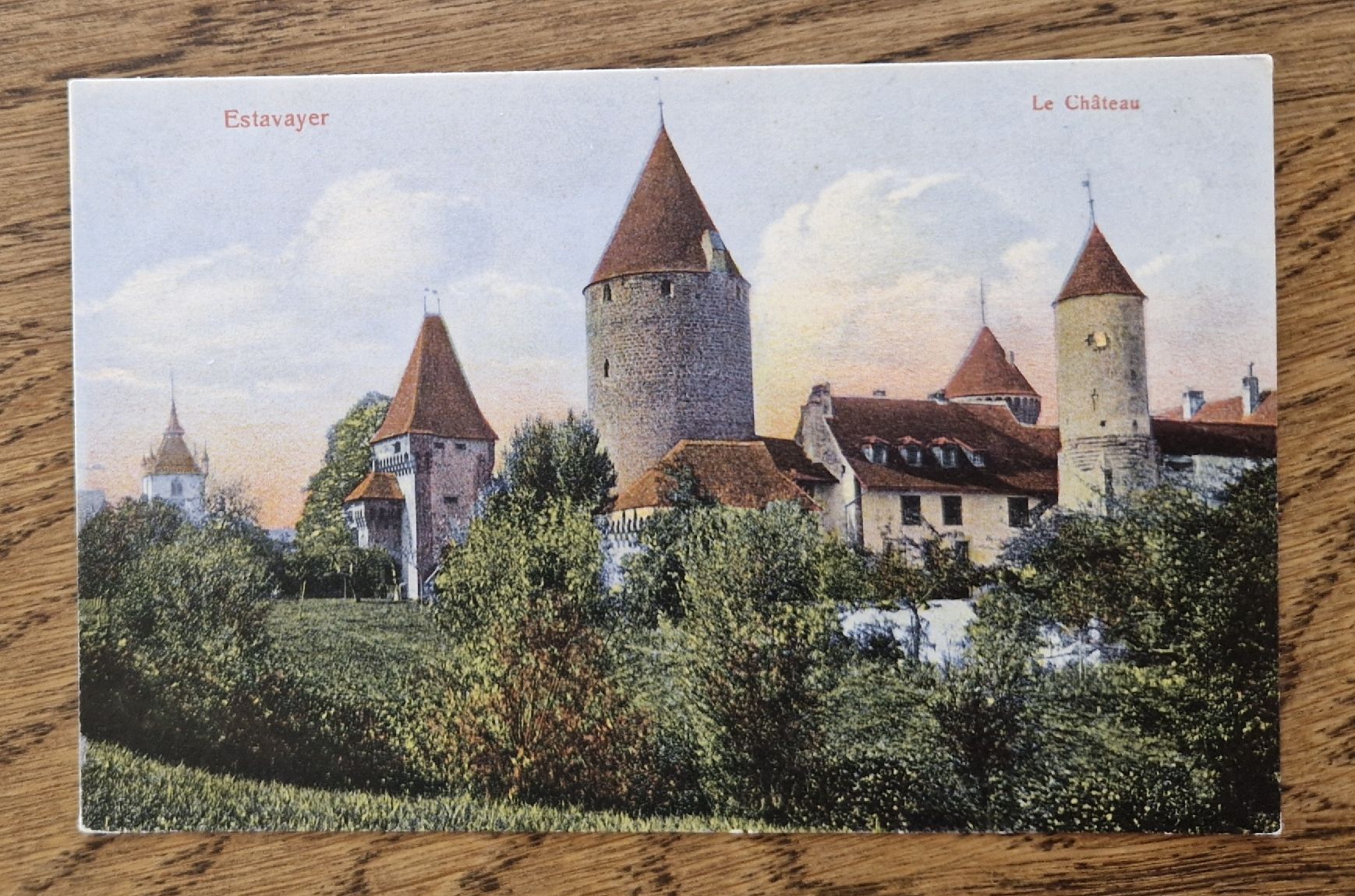 Cartoline postali: Estavayer, Le Château – Usato da Ebikon venduto da Donar50