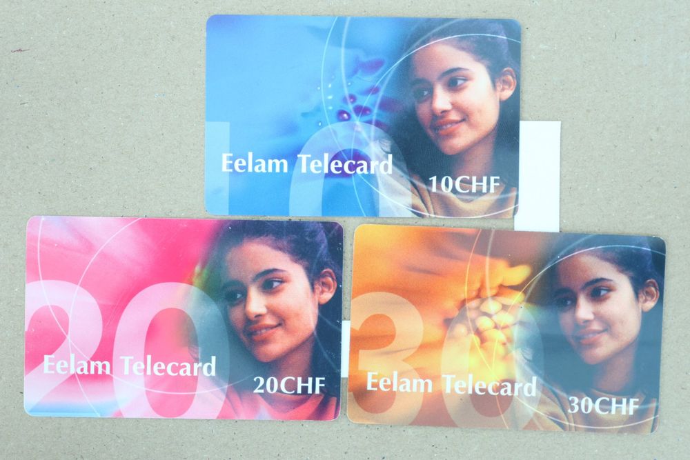 Prepayed : Lot 3 cartes Eelam Telecard (D'occasion) à GRANGES VS pour ...