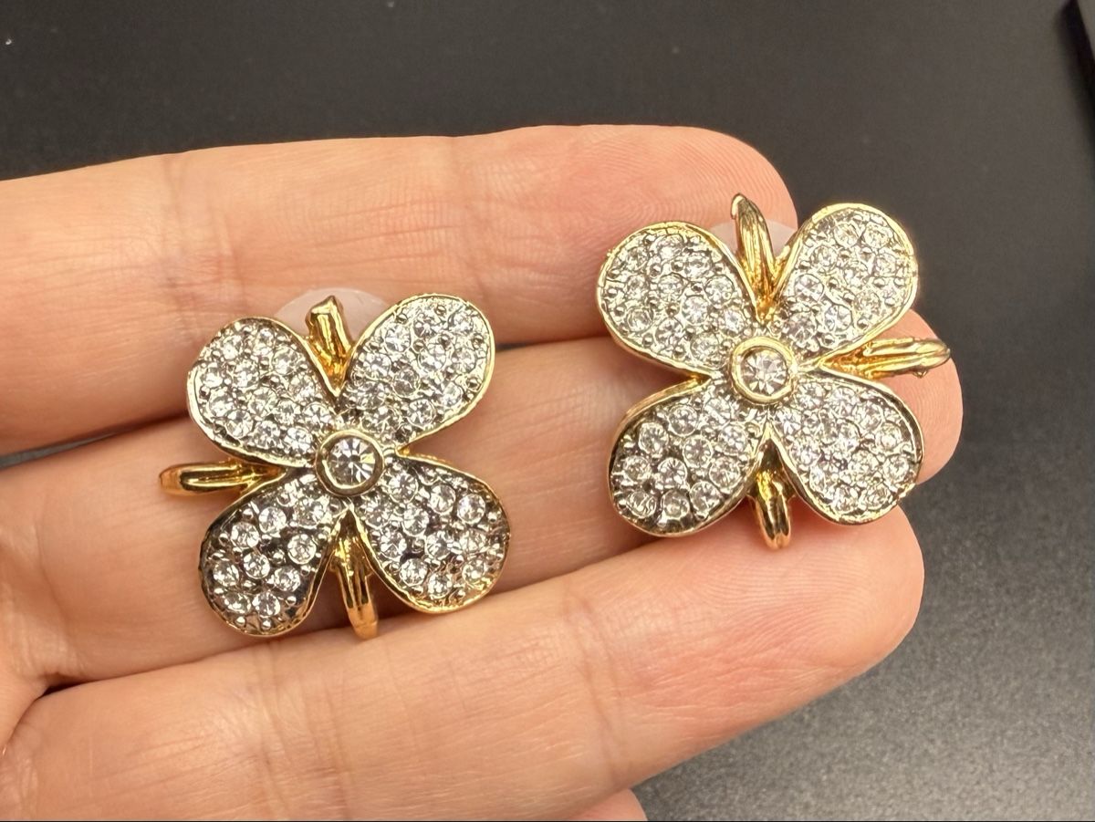 Orecchini pendenti & Orecchini a lobo: Vintage-Ohrringe Goldfarben – Usato da Lamone venduto da LaCantinaMagica 6
